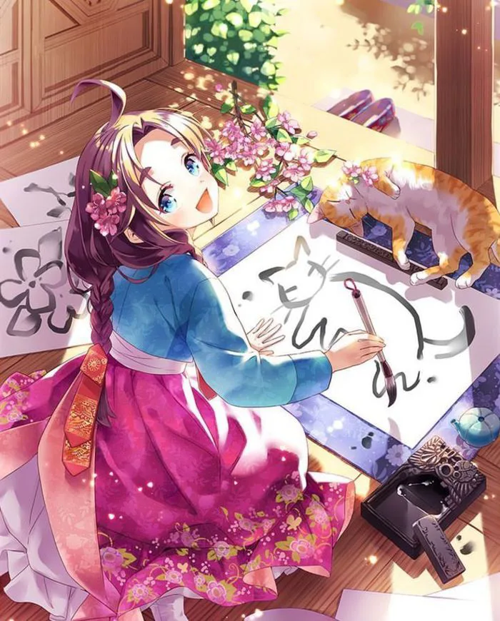 Kết quả hình ảnh cho anime mặc hanbok