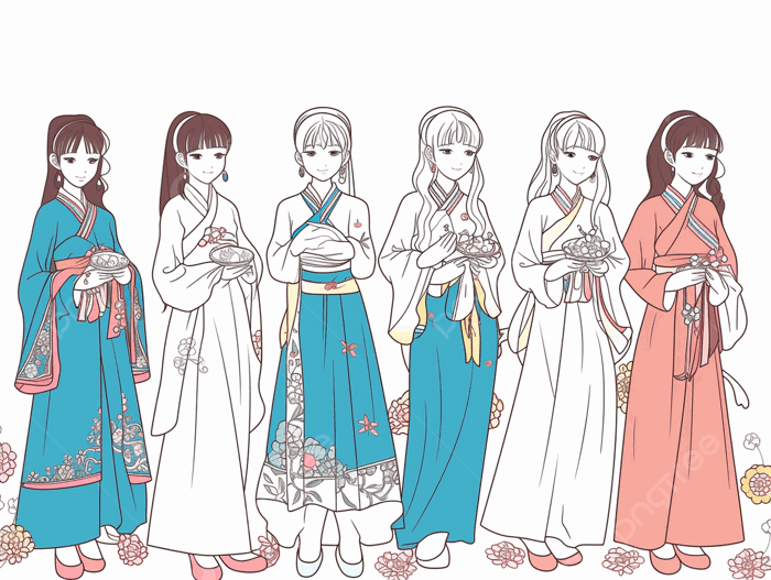 Hình ảnh Những Cô Gái Anime Trung Quốc Mặc Hanbok PNG , Bản Vẽ Anime, Bản  Vẽ Váy, Cô Gái Vẽ PNG trong suốt và Vector để tải xuống miễn phí
