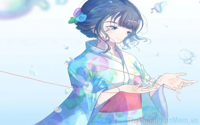 Những hình ảnh Anime mặc Kimono tuyệt đẹp