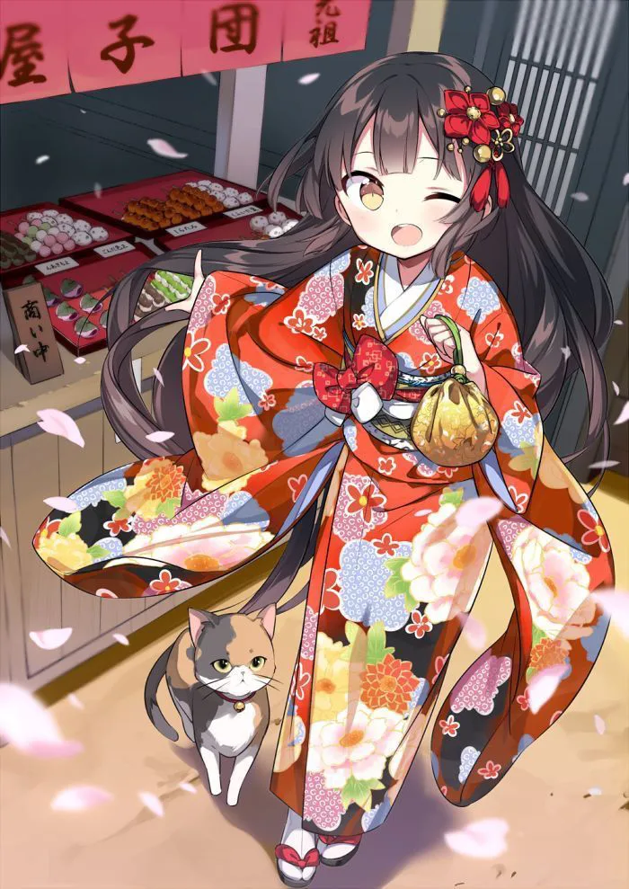 Những hình ảnh Anime mặc Kimono tuyệt đẹp