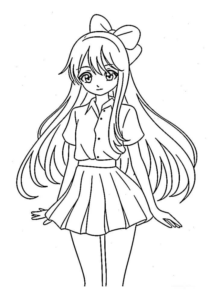 Khám phá thế giới tranh tô màu công chúa anime sống động