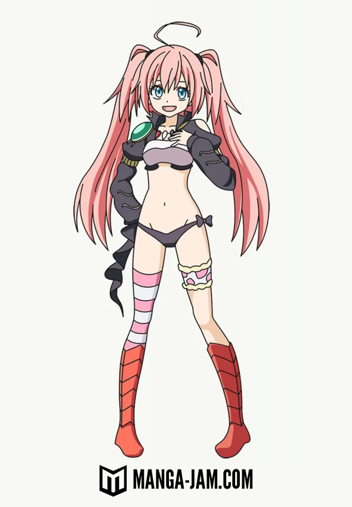 How to Draw Milim Nava from Tensei shitara Slime Datta Ken - MANGA-JAM.com