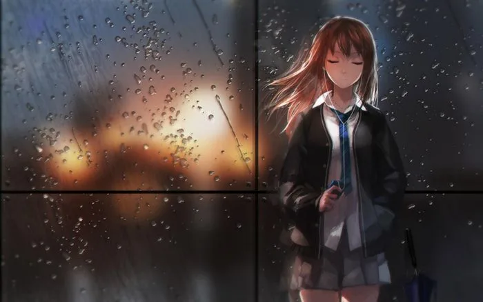 Những hình ảnh anime mưa buồn, cô đơn đẹp đầy cảm xúc Những hình ảnh anime mưa buồn, cô đơn đẹp đầy cảm xúc