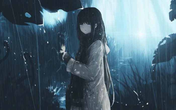 Ảnh anime mưa buồn, cô đơn tuyệt vời Ảnh anime mưa buồn, cô đơn tuyệt vời