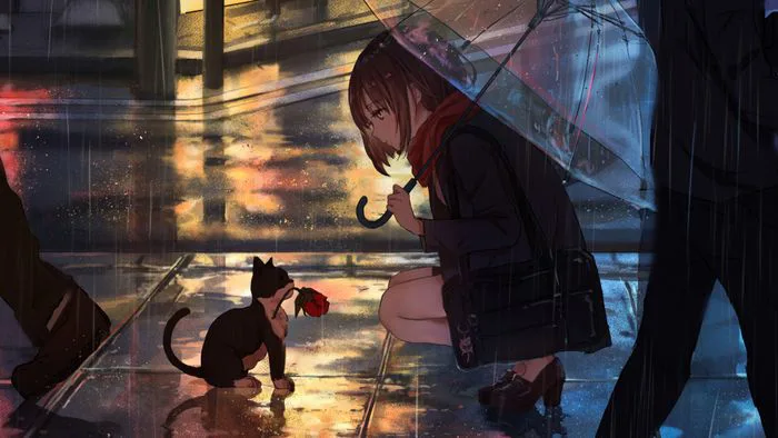 Những hình ảnh anime mưa buồn, cô đơn đẹp đầy cảm xúc Những hình ảnh anime mưa buồn, cô đơn đẹp đầy cảm xúc