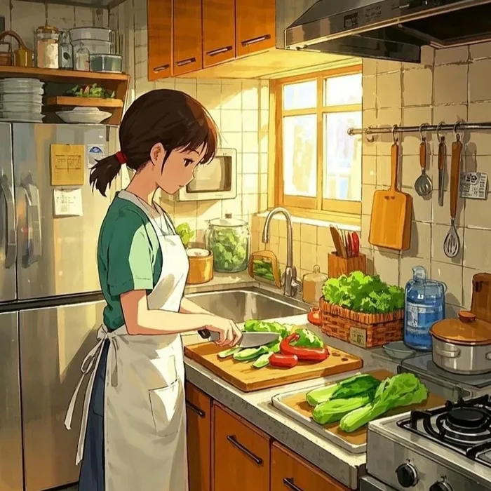 Avatar nấu ăn mang phong cách dễ thương thu hút