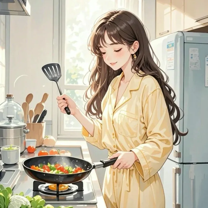 Avatar nấu ăn mang phong cách dễ thương thu hút