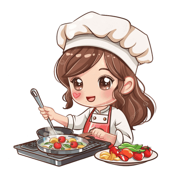 Hình ảnh Phim Hoạt Hình Nấu ăn Nữ đầu Bếp Dễ Thương PNG , đáng Yêu, Người  Lớn, Tạp Dề PNG trong suốt và Vector để tải xuống miễn phí