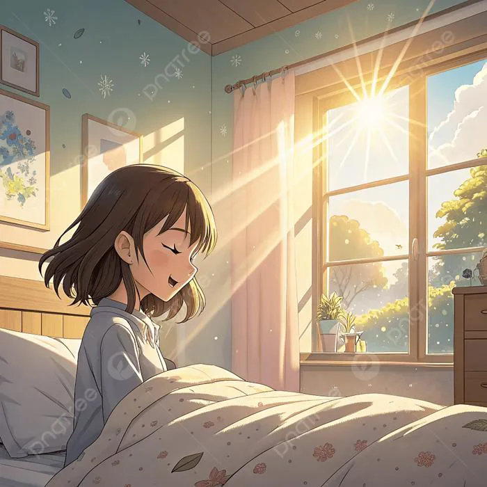 Hình nền Cô Gái Anime Thức Dậy Trong Phòng Ngủ đầy Nắng, Anime, Cô Gái, Cô  Gái Background Vector để tải xuống miễn phí - Pngtree