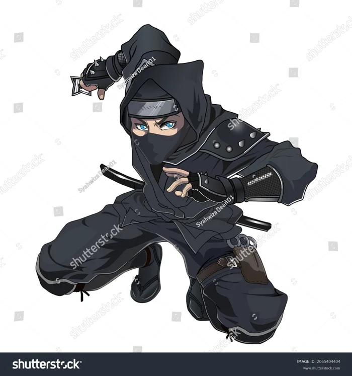 Female Ninja Manga Character Comics Vector: Vector có sẵn (miễn phí bản  quyền) 2065404404 | Shutterstock