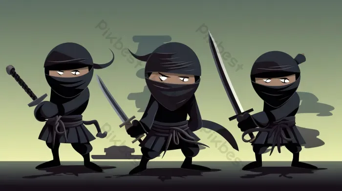 Tải miễn phí Ninja Ba Phim Hoạt Hình Anime Ninja Với Kiếm Nền | JPG chuyên  nghiệp - Pikbest