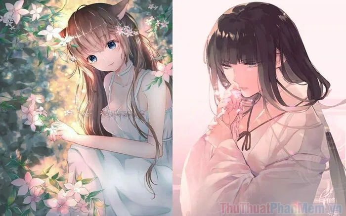Những bức hình anime nữ giản dị, tinh tế