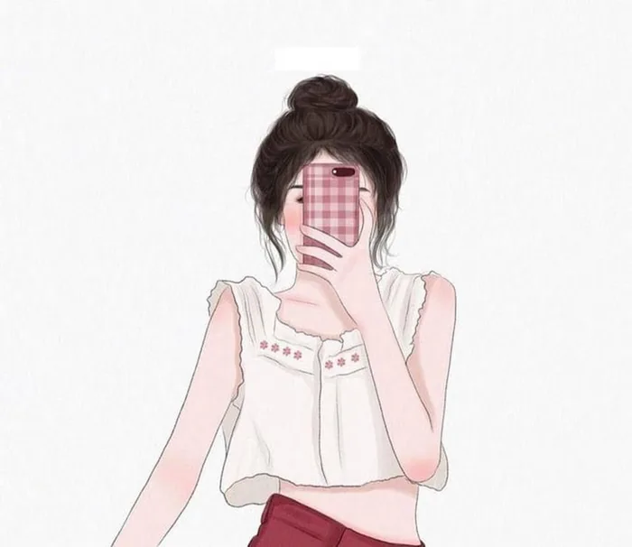 Những bộ ảnh anime che mặt bằng điện thoại đáng yêu mà bạn không nên bỏ lỡ