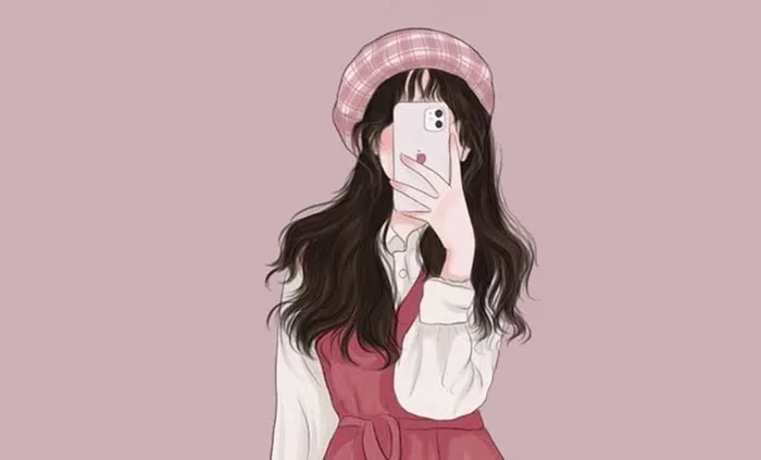 Những bộ ảnh anime che mặt bằng điện thoại đáng yêu mà bạn không nên bỏ lỡ