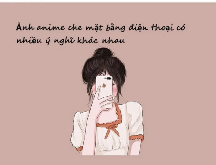 Những bộ ảnh anime che mặt bằng điện thoại đáng yêu mà bạn không nên bỏ lỡ