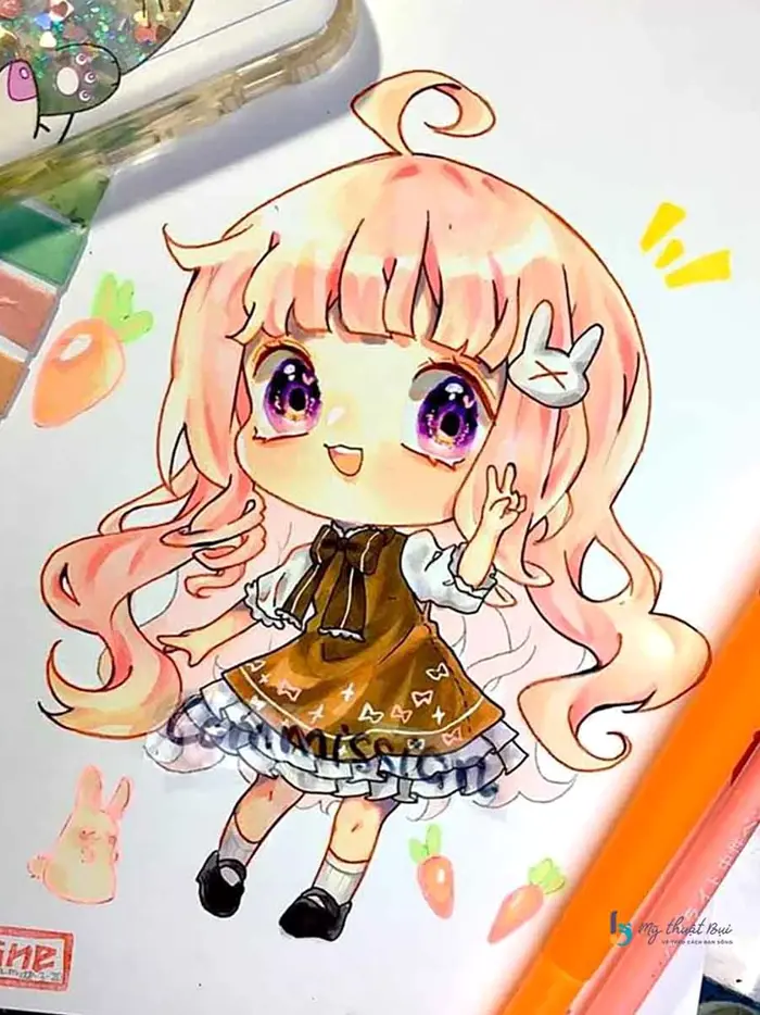 Tuyển tập hình ảnh anime chưa tô màu tuyệt đẹp dành cho bé yêu