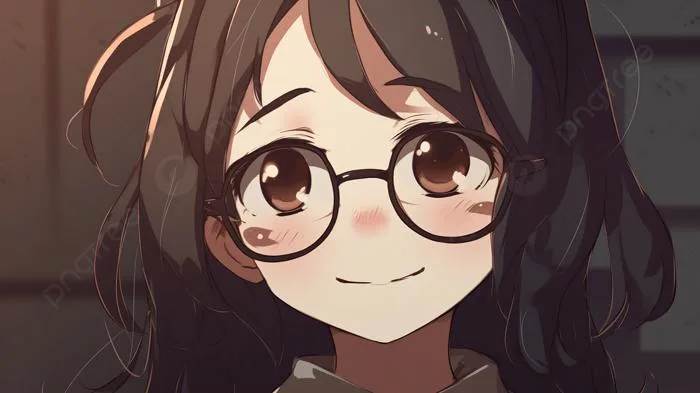 Hình nền Nền Cô Gái Anime đeo Kính Với Nụ Cười đang đeo Kính, Hình ảnh Ngu  Ngốc, Mùa Thu, Thẻ Background Vector để tải xuống miễn phí - Pngtree