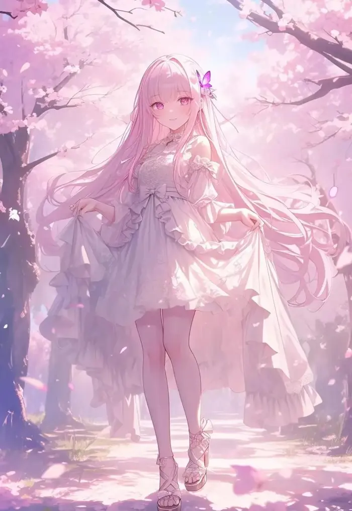99+ Ảnh anime màu hồng ngọt ngào, dễ thương cho bạn nữ