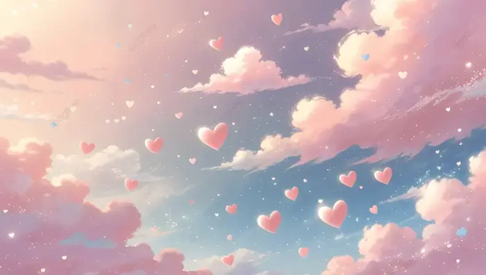 Hình nền Hình Nền Anime Màu Pastel Dễ Thương Với Trái Tim Bầu Trời Phát  Sáng, Bầu Trời Anime, Màu Hồng Pastel, Trái Tim Nổi Background Vector để  tải xuống miễn phí -