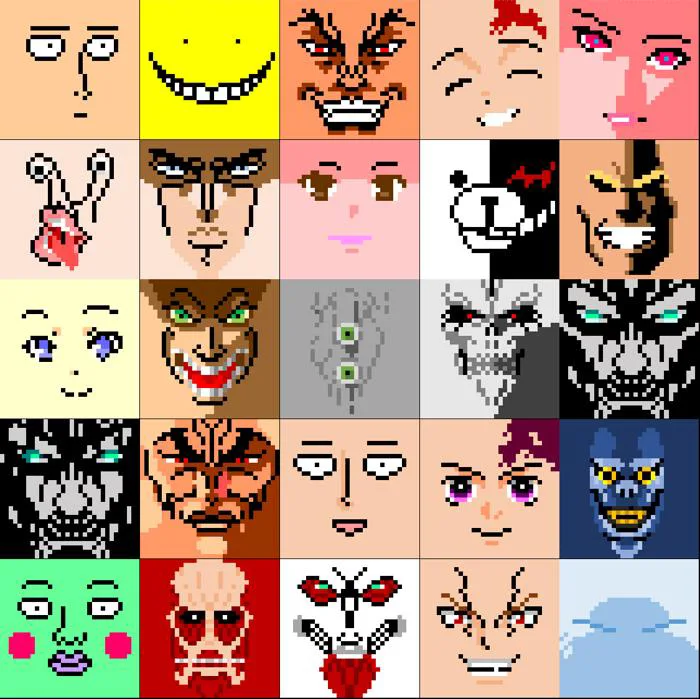 Tranh pixel art anime in áo thun : r/PixelArt