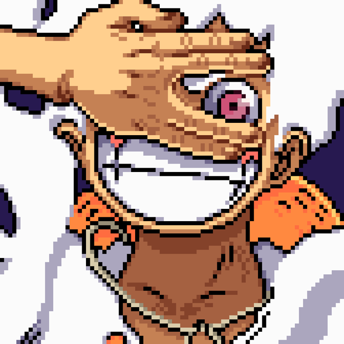 ảnh pixel art Luffy 84x84 : r/OnePiece