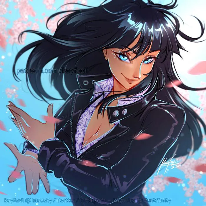 Nico Robin, Hoa của Ohara 🌸💙 Fanart đầu tiên về One Piece, hy vọng sẽ có  thời gian vẽ thêm nữa! 🥰 (art by me, kayfoxii trên tất cả các mạng xã