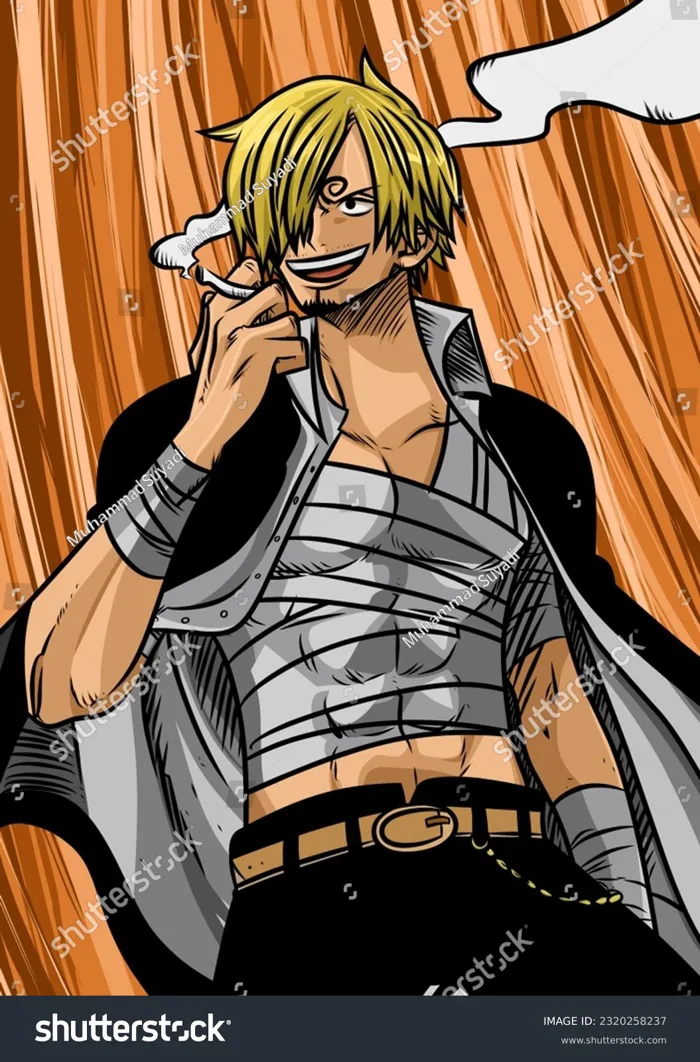 Sanji Anime One Piece Who Enjoying: Hình minh họa có sẵn 2320258237 |  Shutterstock