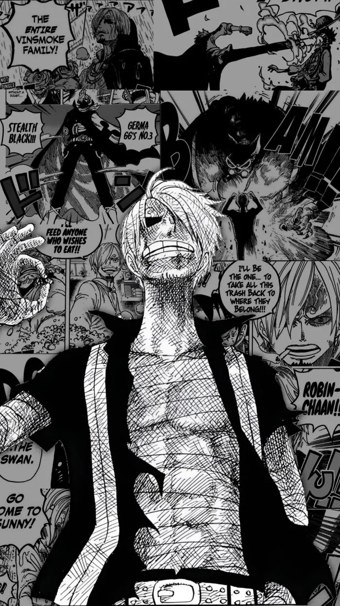 Hình nền Sanji manga (tự vẽ) : r/OnePiece