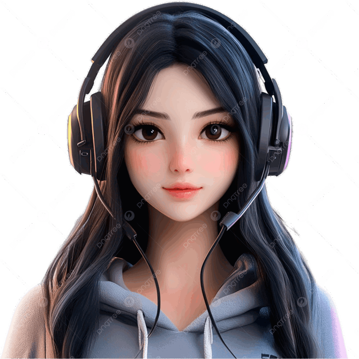 Hình ảnh Cô Gái Kiểu Anime Xinh đẹp đeo Tai Nghe PNG , Cô Gái Anime, Avatar  Streamer, Minh Họa Tai Nghe PNG trong suốt và Vector để tải xuống miễn phí