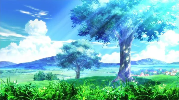 Hình ảnh phong cảnh anime đơn giản