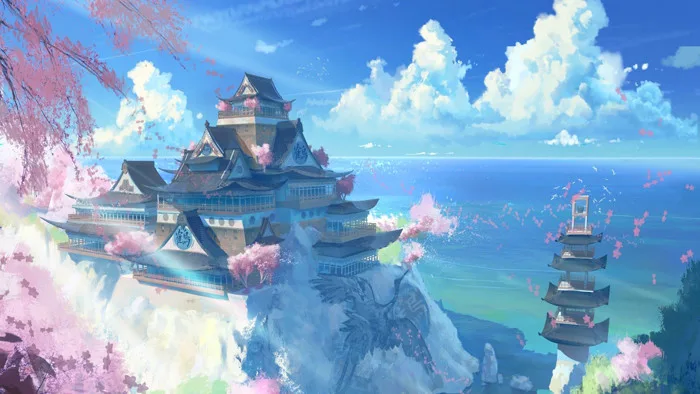 Hình nền Anime thiên nhiên trên WallpaperPlay - [1920×1080] : r/wallpaper