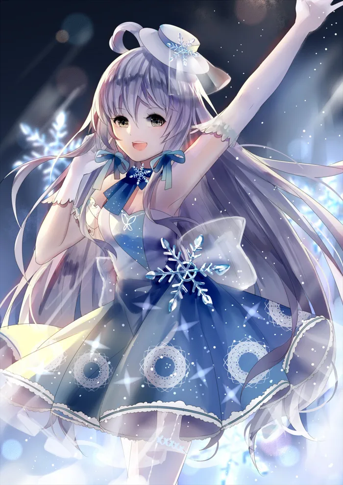 Ảnh Anime Nữ Tóc Bạch Kim Lạnh Lùng, Vô Cảm, Đẹp Hút Mắt