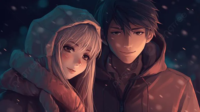 Hình nền Nền Cặp đôi đứng Cùng Nhau Trong Tuyết, Hình ảnh Cặp đôi Anime,  động Vật, Cặp đôi Background Vector để tải xuống miễn phí - Pngtree