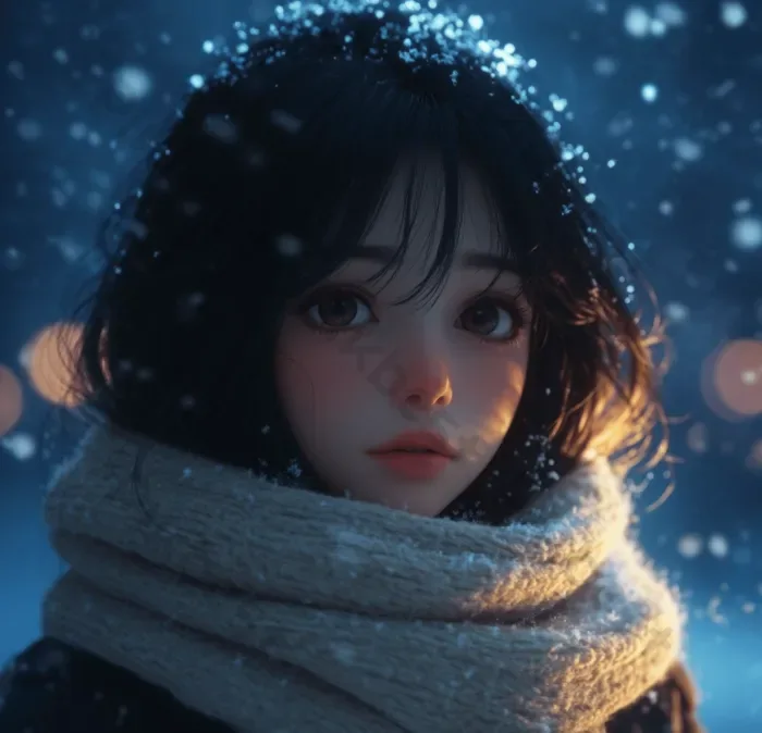 Tải miễn phí Chân Dung Cô Gái Anime Trong Mùa đông Tuyết Rơi Tập Trung Mềm  Mại Nhiếp Ảnh | PNG chuyên nghiệp - Pikbest