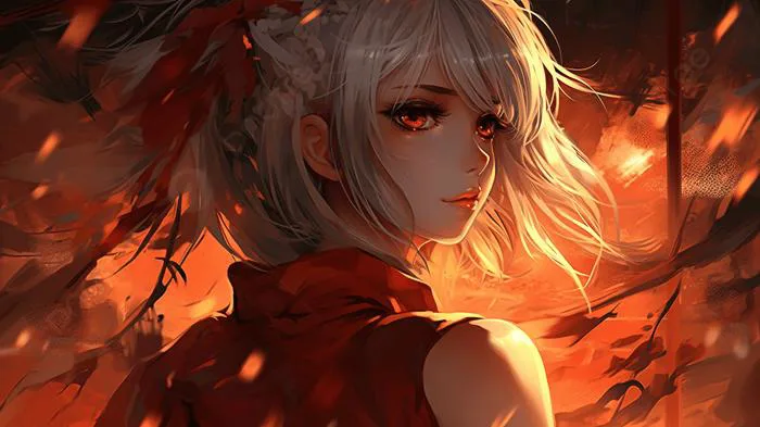 Hình nền Nền Cô Gái Anime Trong Màu đỏ Và Hình Nền Hd Trên Lửa, ảnh Anime  Nóng Bỏng, động Vật, Nóng Background Vector để tải xuống miễn phí - Pngtree