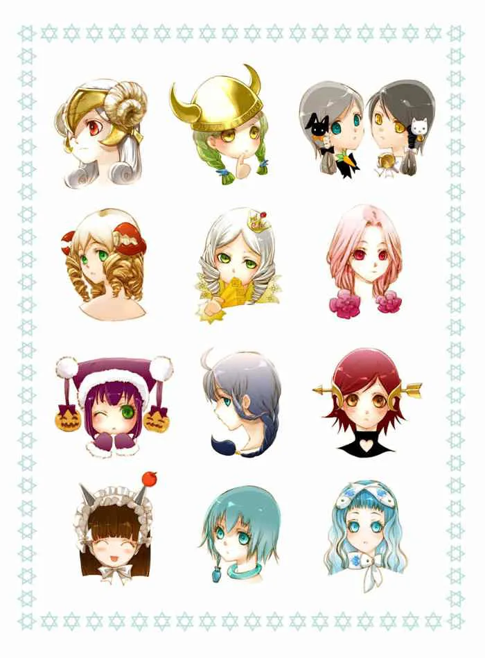 12 Cung Hoàng Đạo Anime Chibi [126+ Hình Ảnh Cổ Trang Đẹp Nhất]