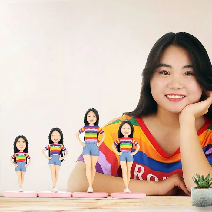 Làm tượng 3D chibi đất sét nung theo ảnh chụp chân dung cá nhân giống mẫu  thật