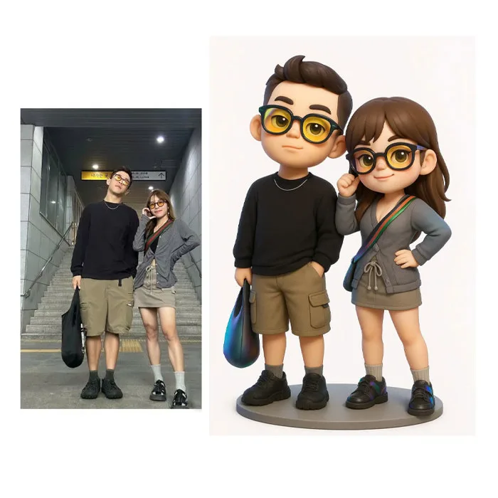 Tượng tự tô chibi 3D theo ảnh theo yêu cầu