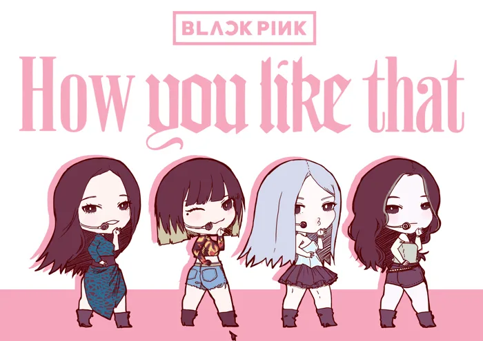 Hình nền BlackPink chibi tuyệt đẹp