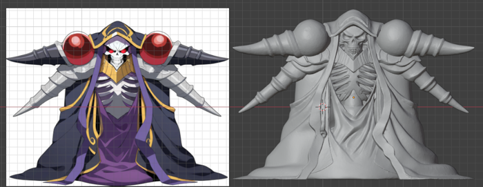 👫 Chibi - ainz ooal gown - overlord・ STL File for 3D printing・Cults