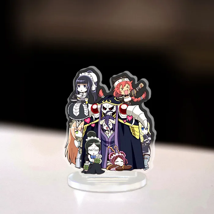Mô hình Mini Overlord Ainz Ooal Gown Albedo Standee Chibi Anime Manga light  novel trang trí góc học tập cao 3cm