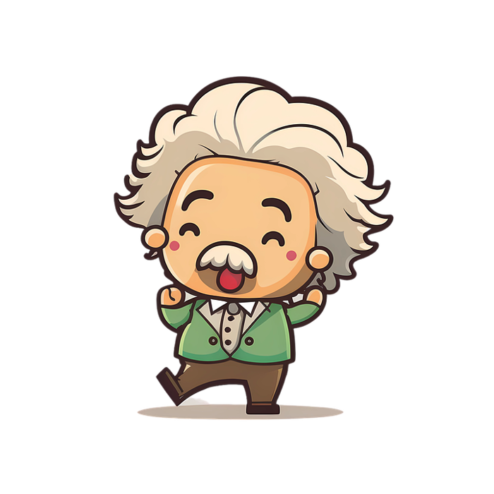 Albert Einstein Hoạt Hình Chibi - Ảnh miễn phí trên Pixabay