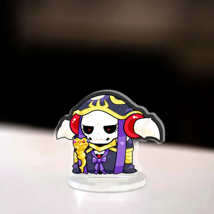 Mô hình Mini Overlord Ainz Ooal Gown Albedo Standee Chibi Anime Manga light  novel trang trí góc học tập cao 3cm
