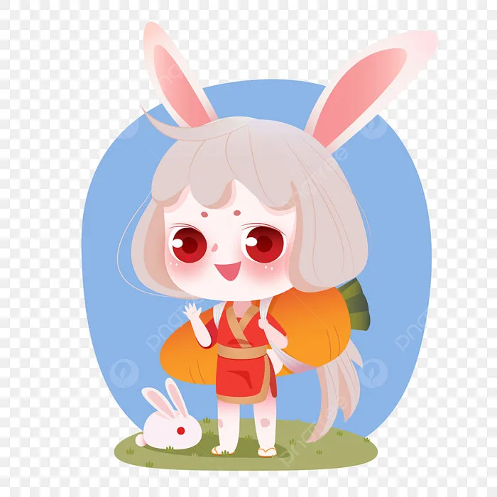 Hình ảnh Hình ảnh Hoạt Hình Thỏ Hai Chiều Củ Cải Ai Vector Yếu Tố PNG ,  động Vật, đáng Yêu, Phần Tử Bậc Hai PNG và Vector với nền trong suốt