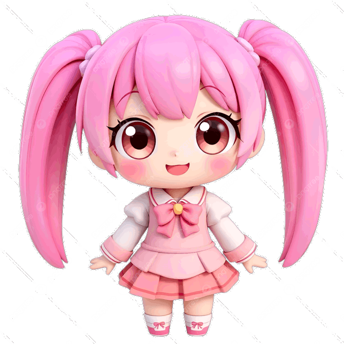 Hình ảnh Cô Gái Anime Chibi Dễ Thương Với Mái Tóc Hồng Và Tóc đuôi Ngựa PNG  , Clip Nghệ Thuật Tóc, Clipart Màu Hồng, Clip Nghệ Thuật Anime PNG trong  suốt