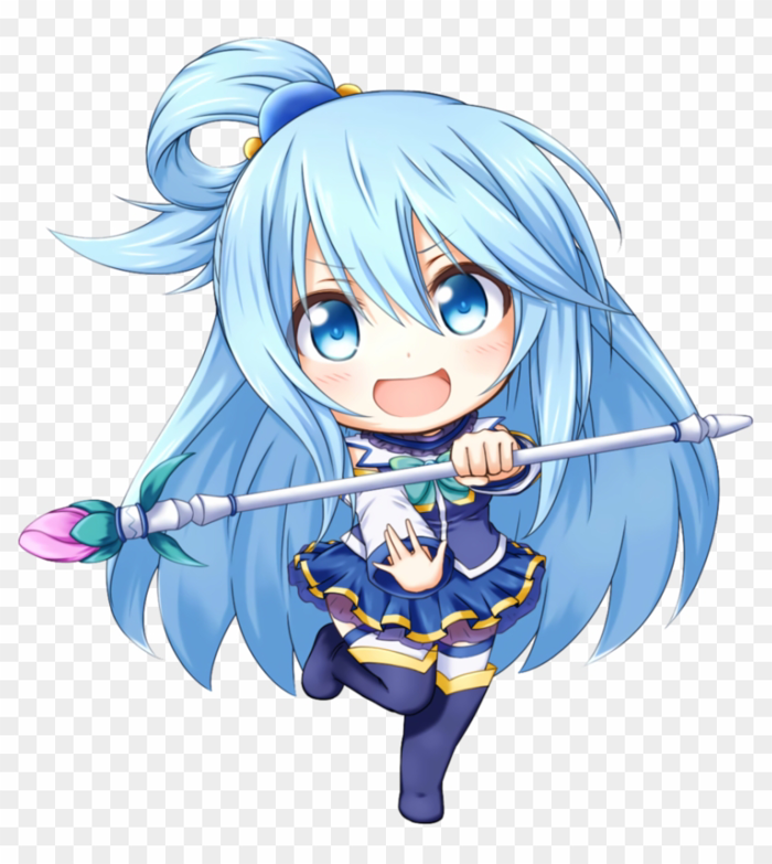 Aqua Chibi - Konosuba Aqua Chibi Png - Free Transparent PNG Clipart Images  Download