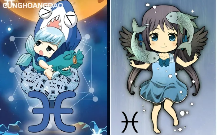 Cung Song Ngư Anime/Chibi: Biểu Tượng Nghệ Thuật Dễ Thương 2026
