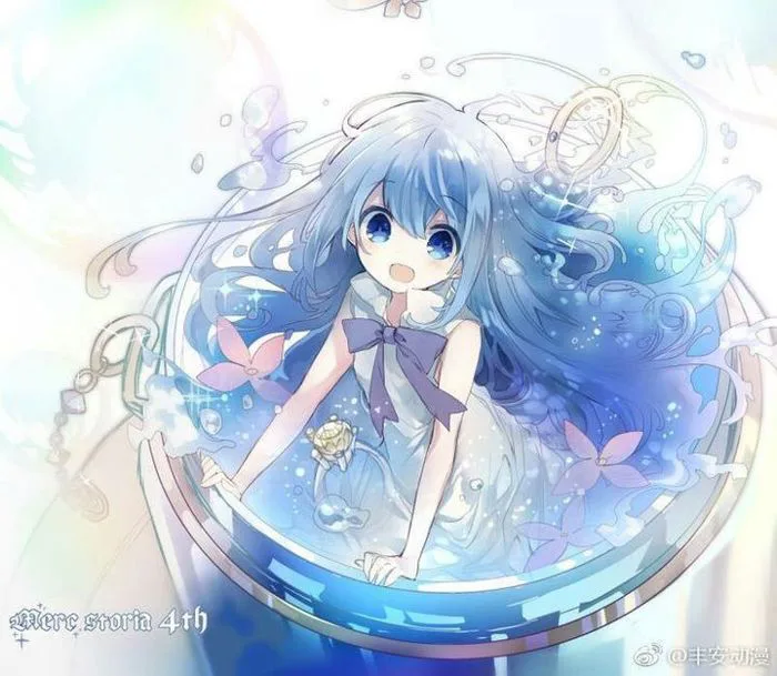 7 Chibi ngập nước ý tưởng | chibi, nghệ thuật thủy tinh, anime
