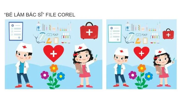 FILE BÉ LÀM BÁC SĨ FILE COREL FREE - Filefree.net