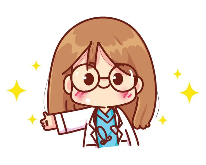 Ngắm nhìn hình bác sĩ nữ hoạt hình cute phong cách dễ thương